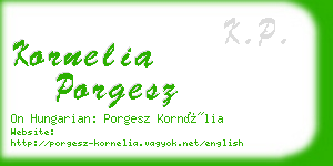 kornelia porgesz business card